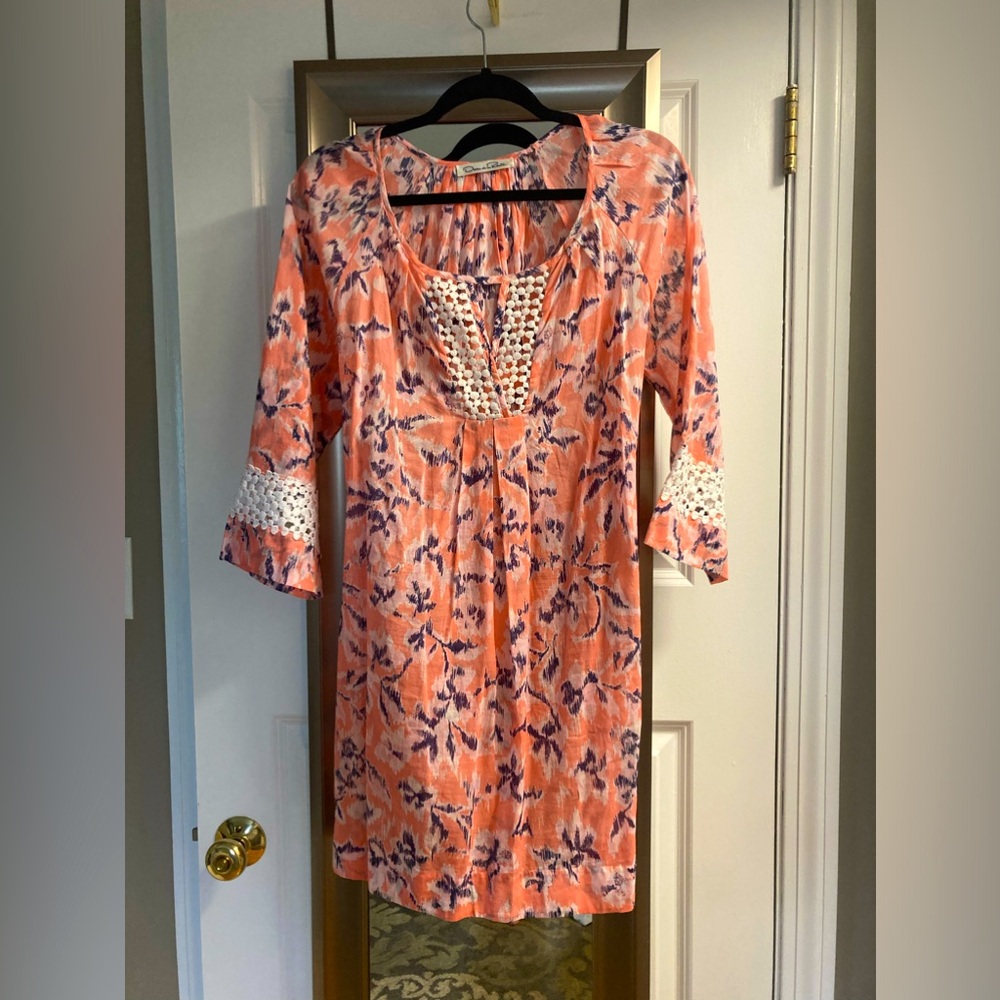 Oscar de la renta beach coverup